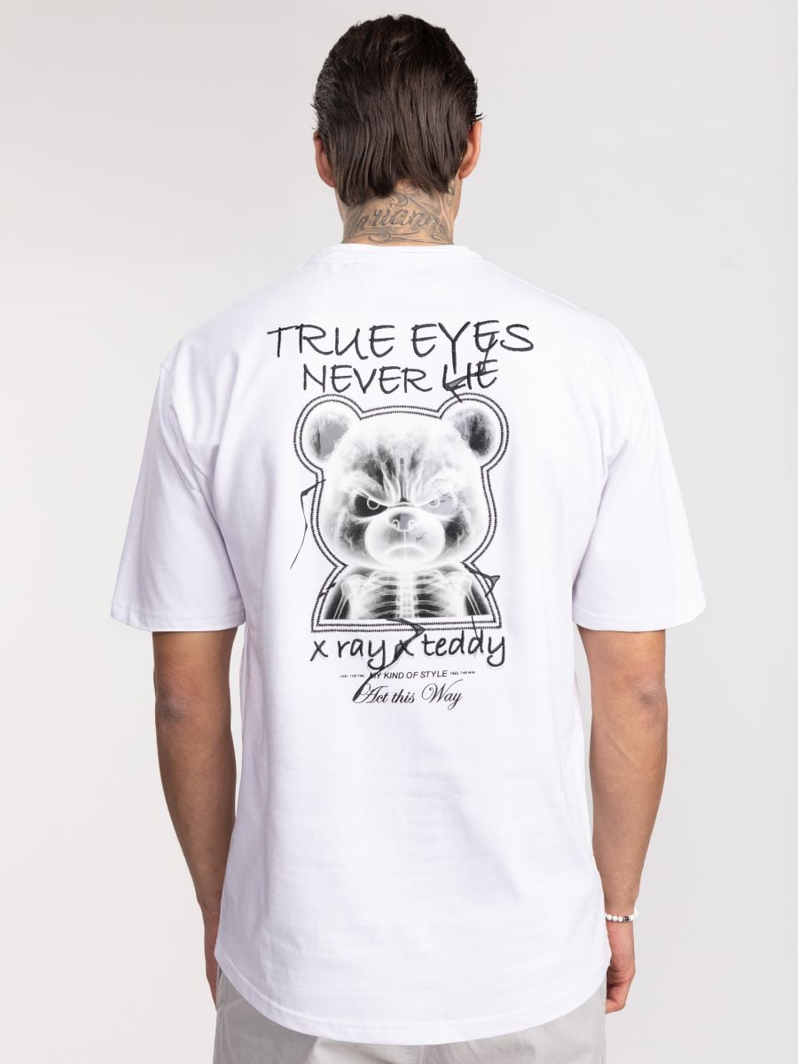 חולצת טישירט לגבר אוברסייז TRUE EYES