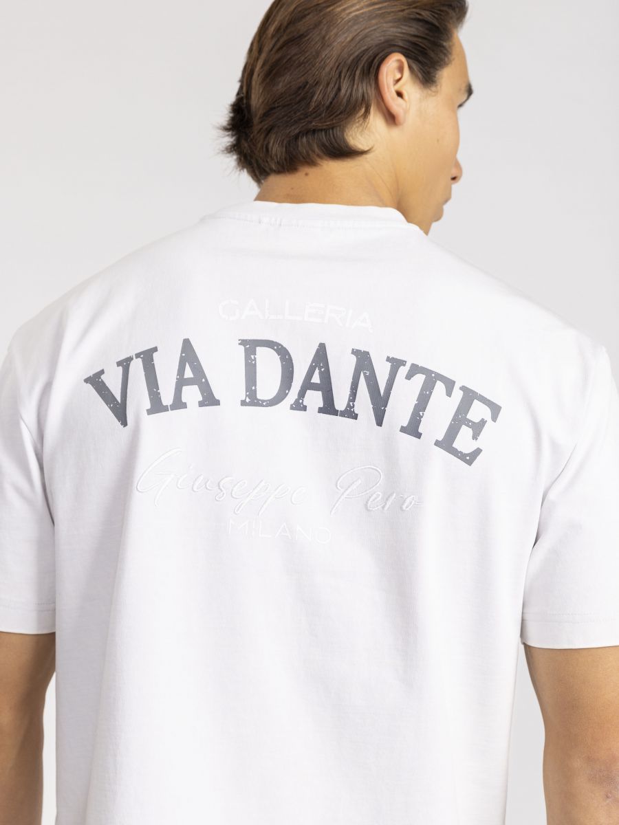 טי שירט כותנה לגבר VIA DANTE