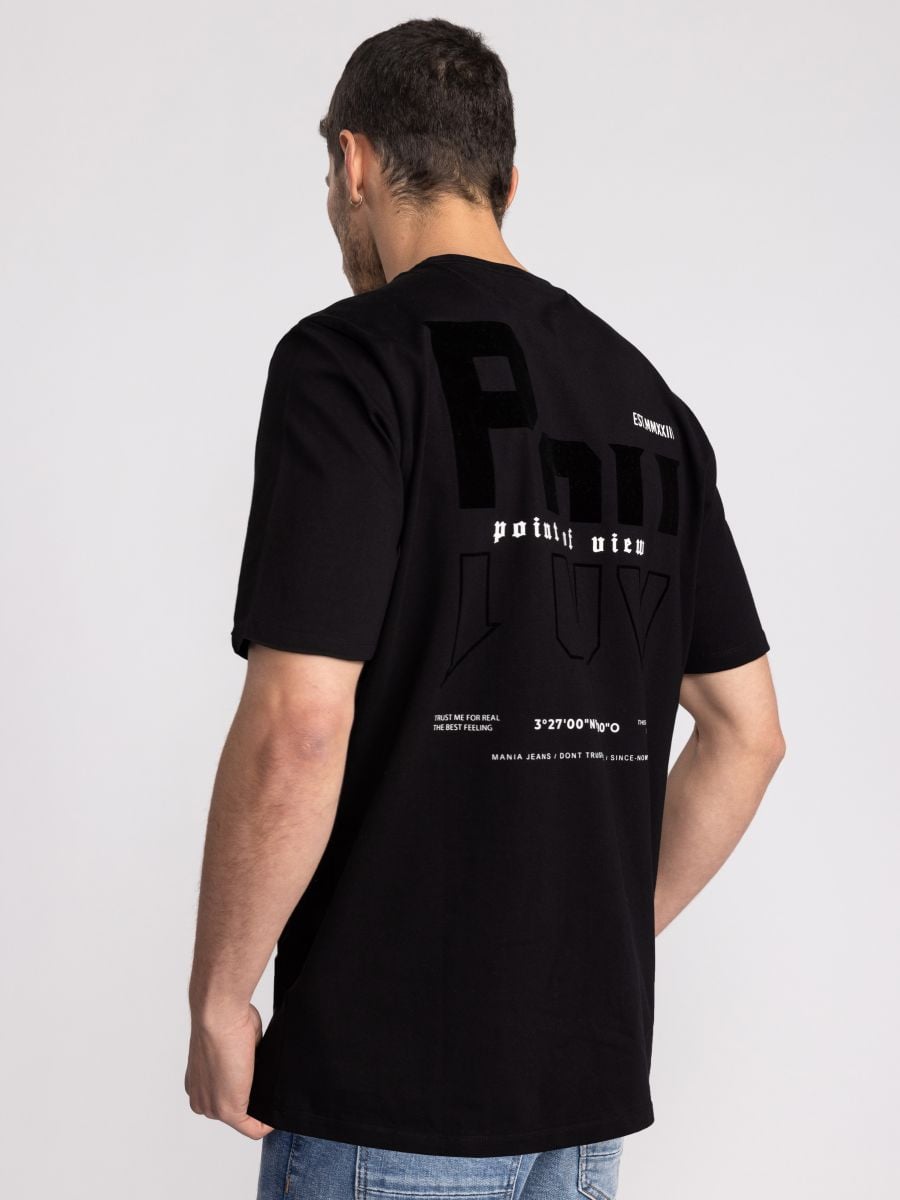 טי שירט כותנה לגבר VIA DANTE