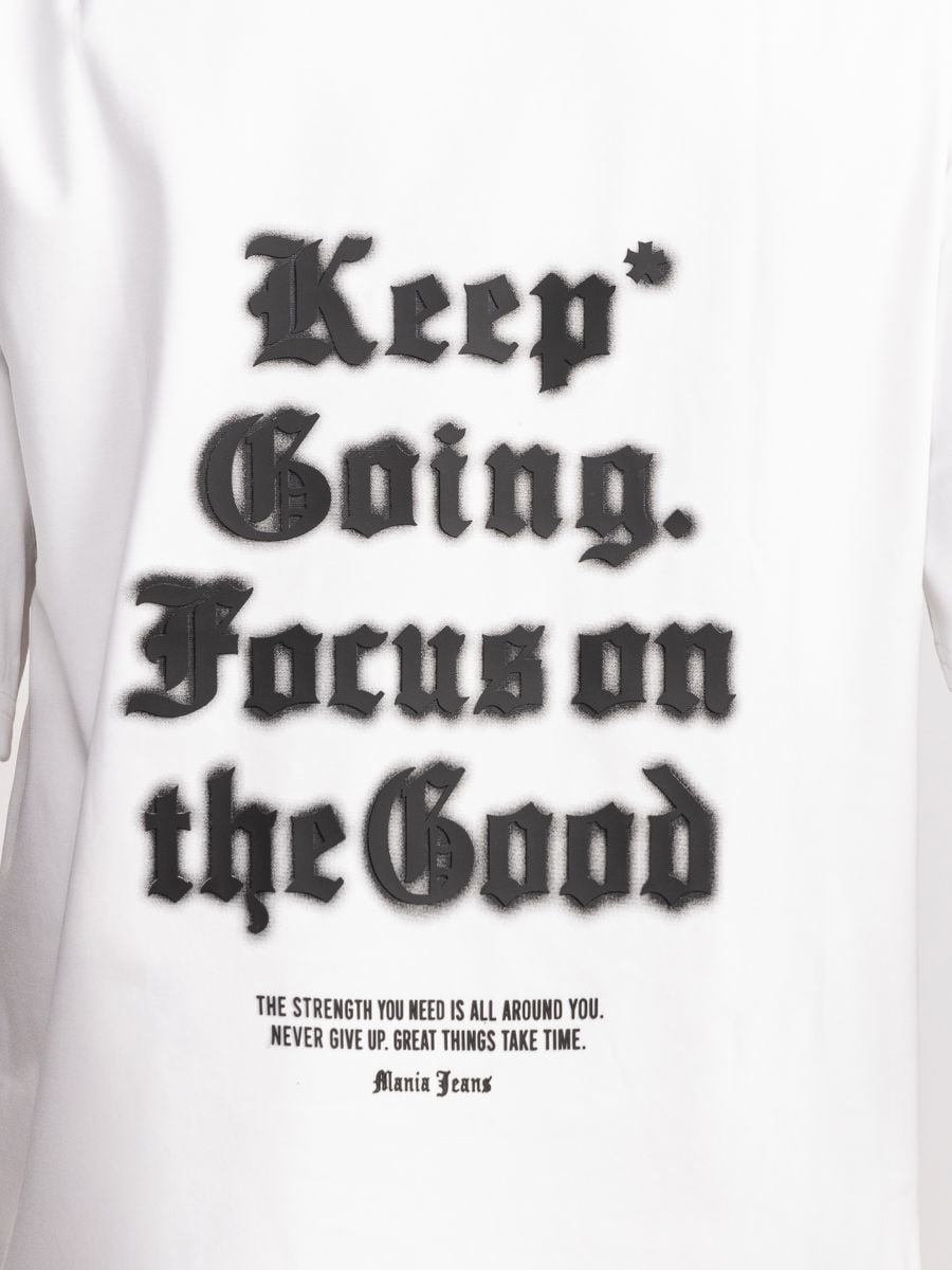 חולצת טי שירט אוברסייז לגבר Keep Going