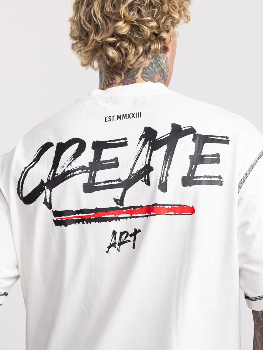 טישרט אובר סייז לגבר CREATE