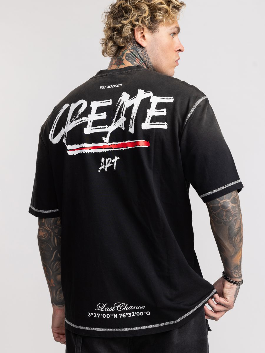 טישרט אובר סייז לגבר CREATE