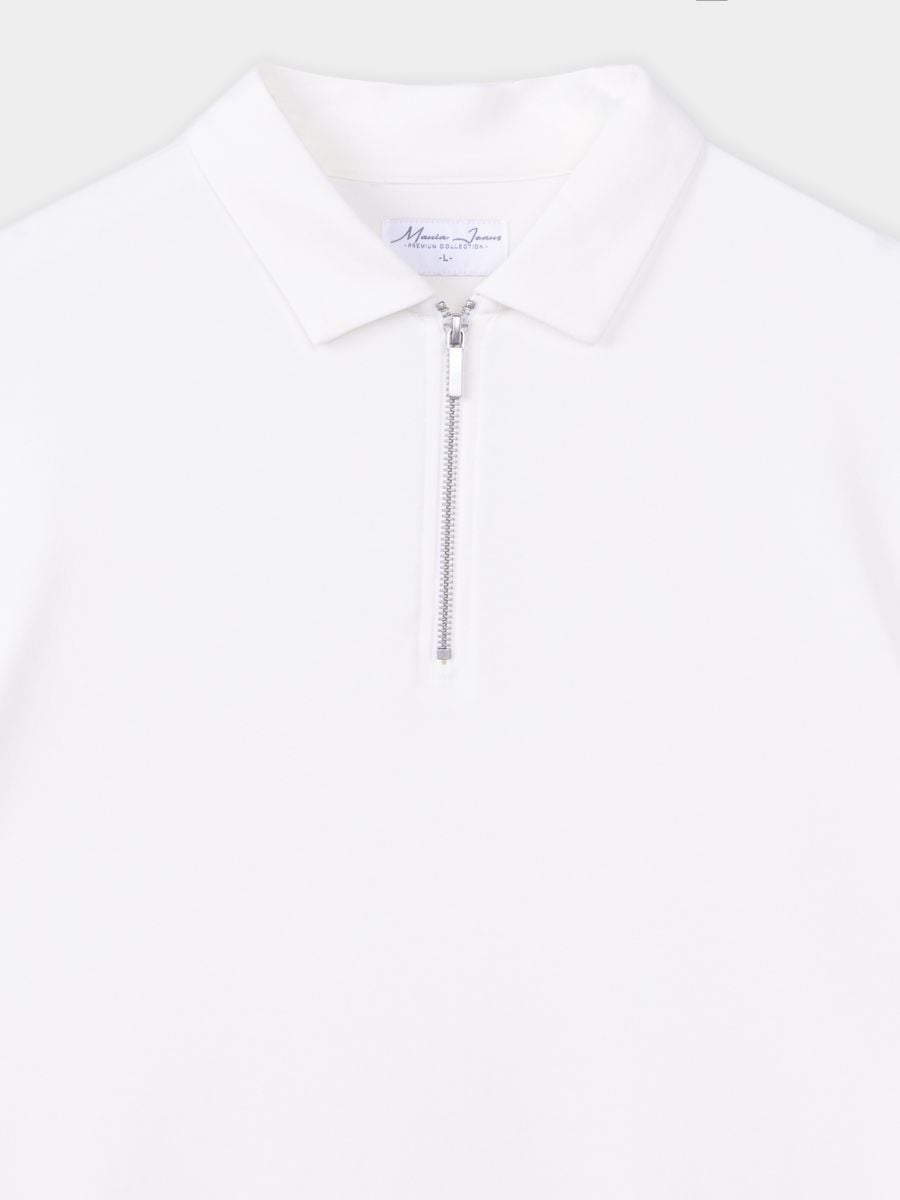 חולצת פולו עם רוכסן