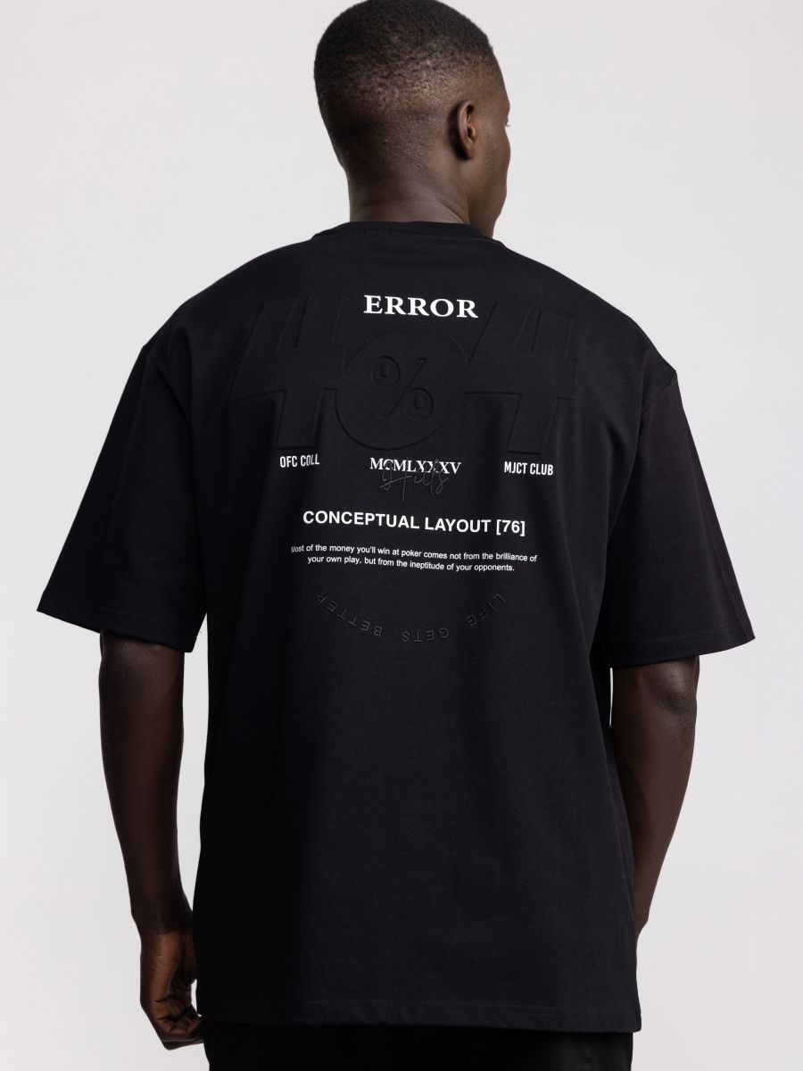 חולצת טי שירט לגבר אוברסייז Error 404