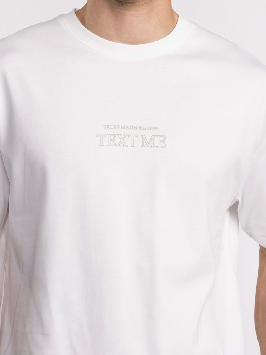 חולצת טי שירט אוברסייז TEXT ME