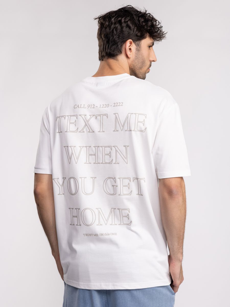 חולצת טי שירט אוברסייז TEXT ME