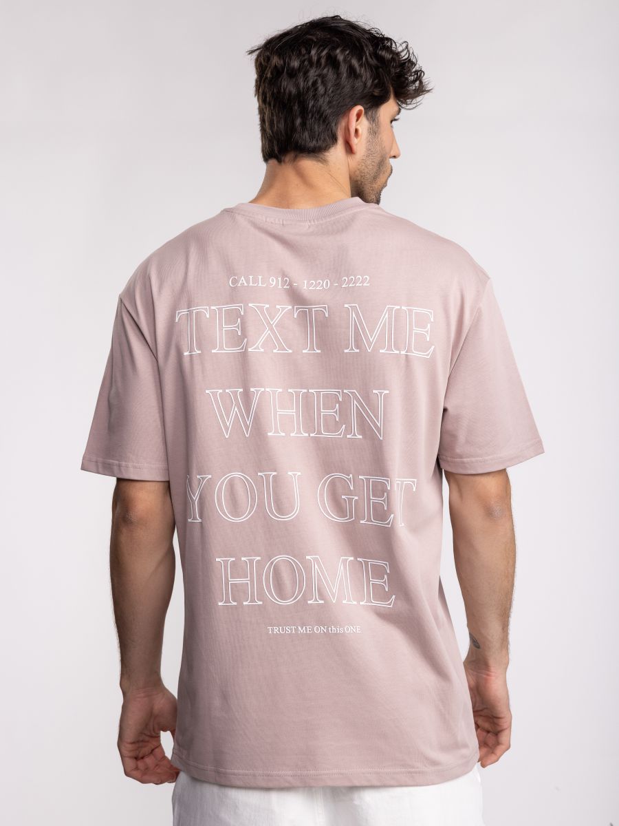 חולצת טי שירט אוברסייז TEXT ME