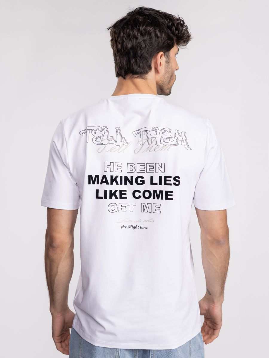 חולצת טי שירט לגבר Tell Them
