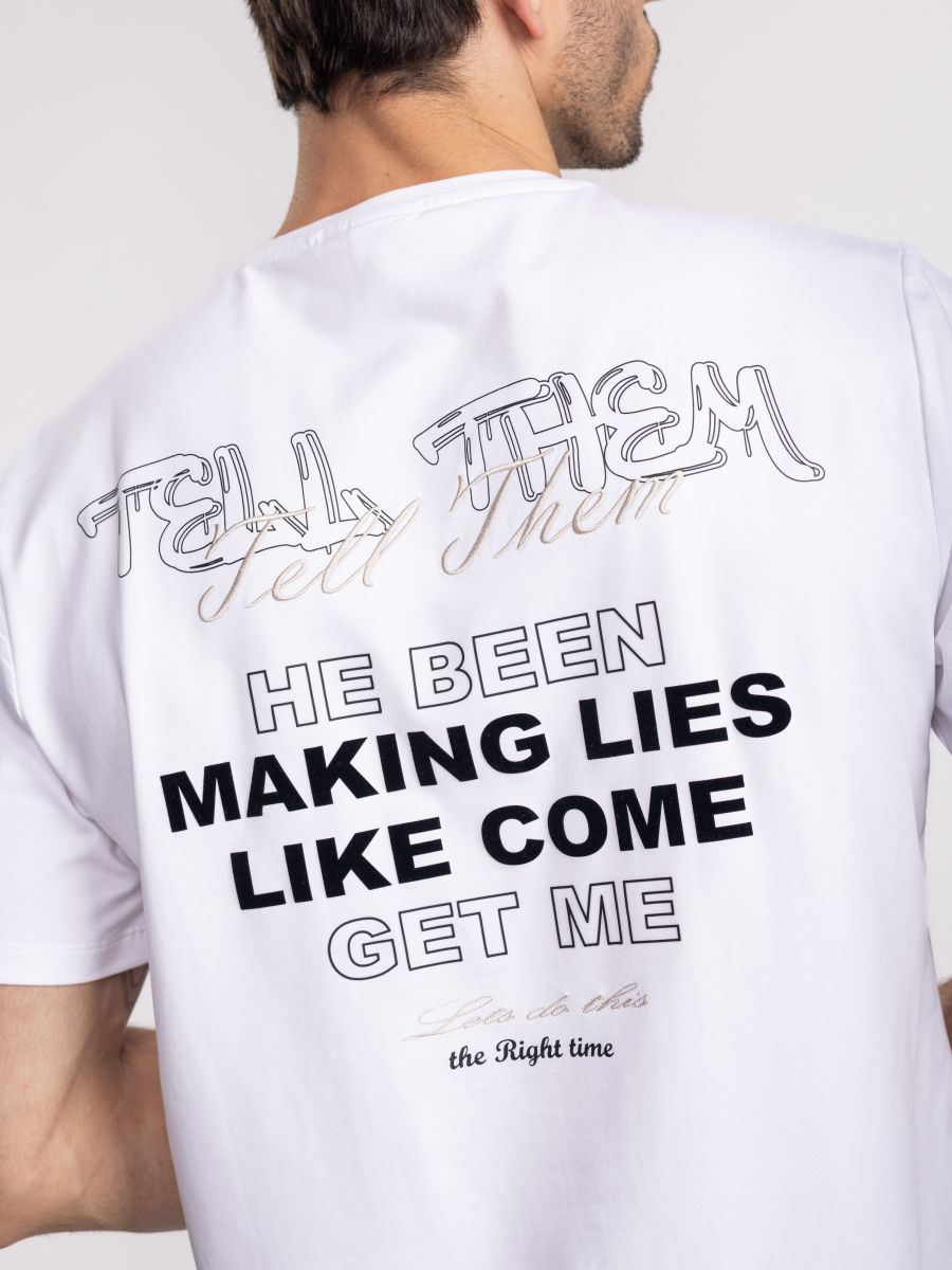 חולצת טי שירט לגבר Tell Them