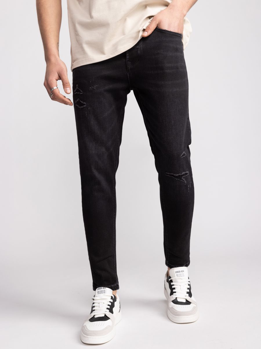 ג’’ינס סקיני לגבר עם קרעים אטומים