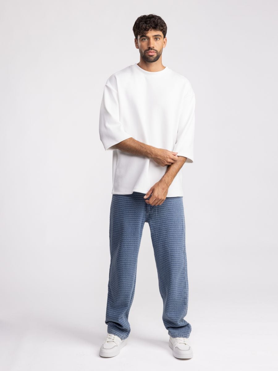 ג’’ינס לגבר עם טקסטורה