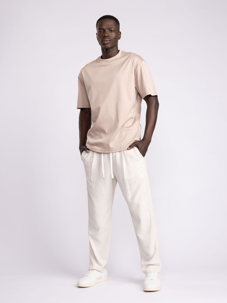 מכנסיים לגבר במראה פשתן ויסקוזה