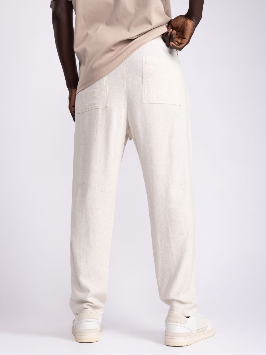 מכנסיים לגבר במראה פשתן ויסקוזה