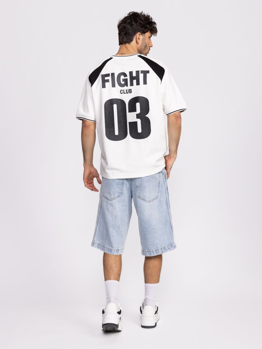 טי שירט אוברסייז לגבר FIGHT