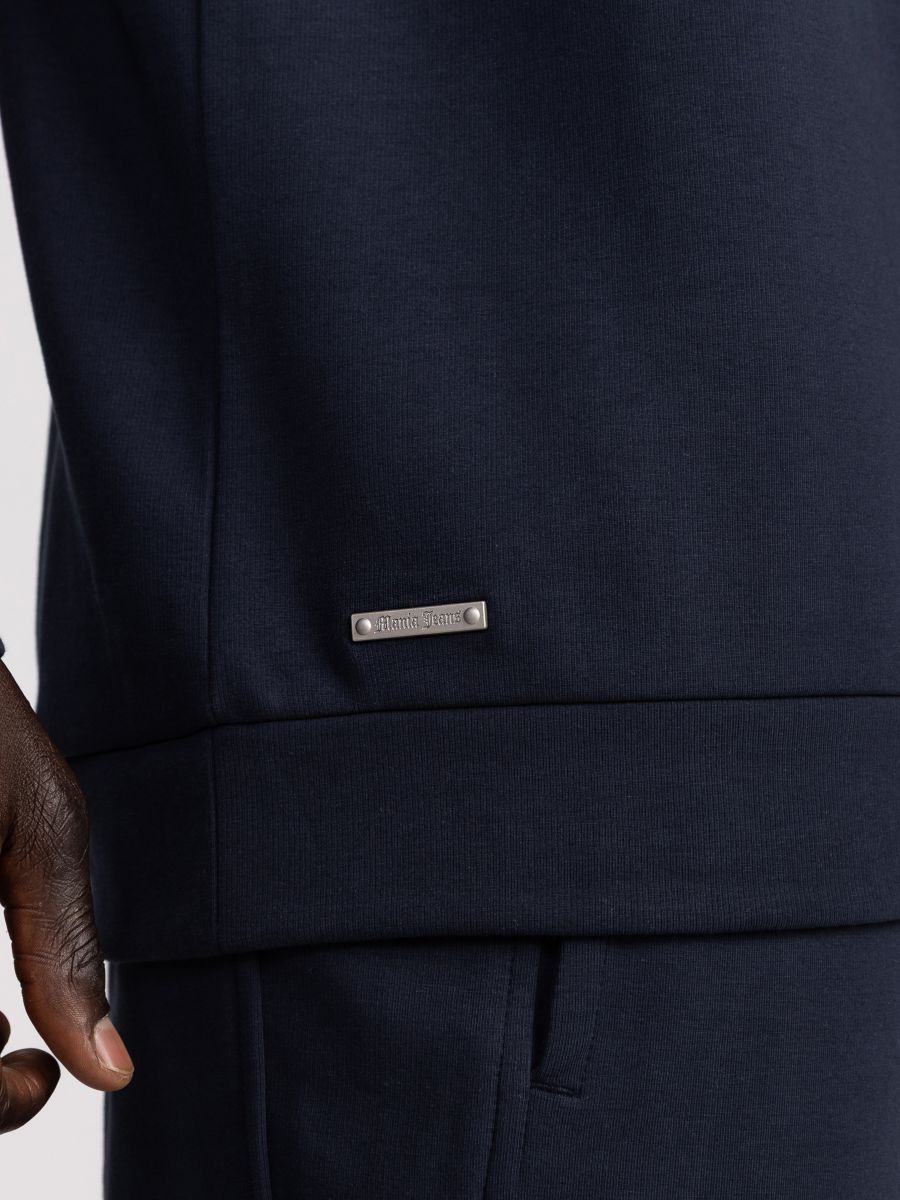 חולצת פוטר לגבר עם חצי רוכסן