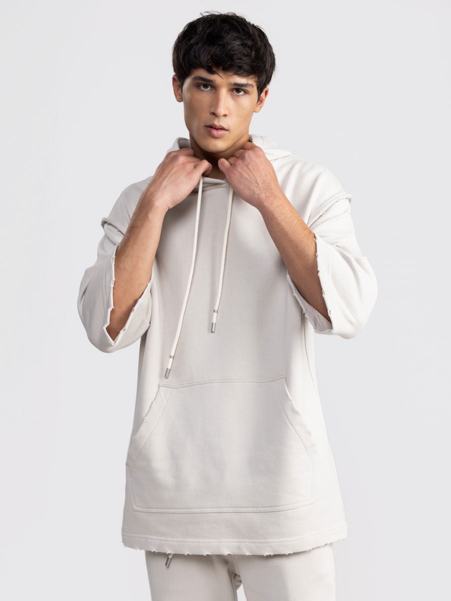 קפוצון פוטר עם שרוולים קצרים וגימור פרום