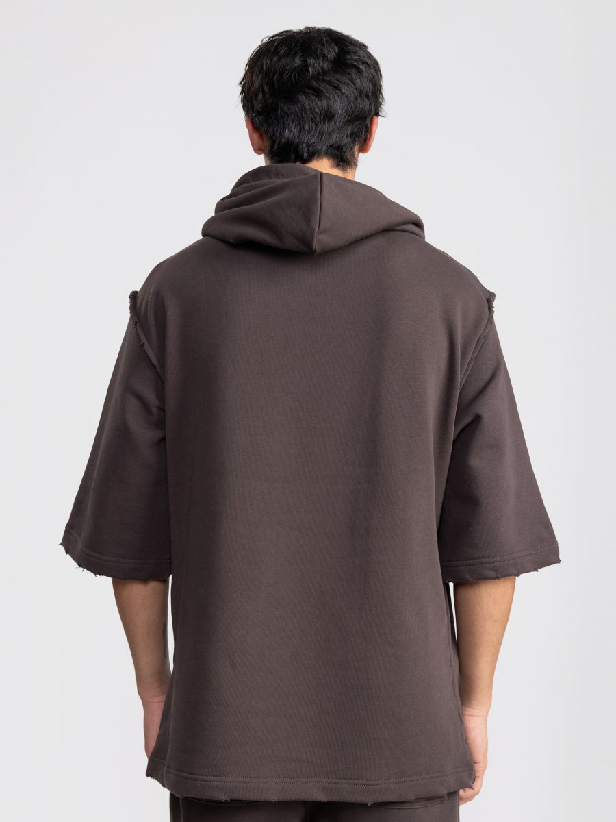 קפוצון פוטר עם שרוולים קצרים וגימור פרום