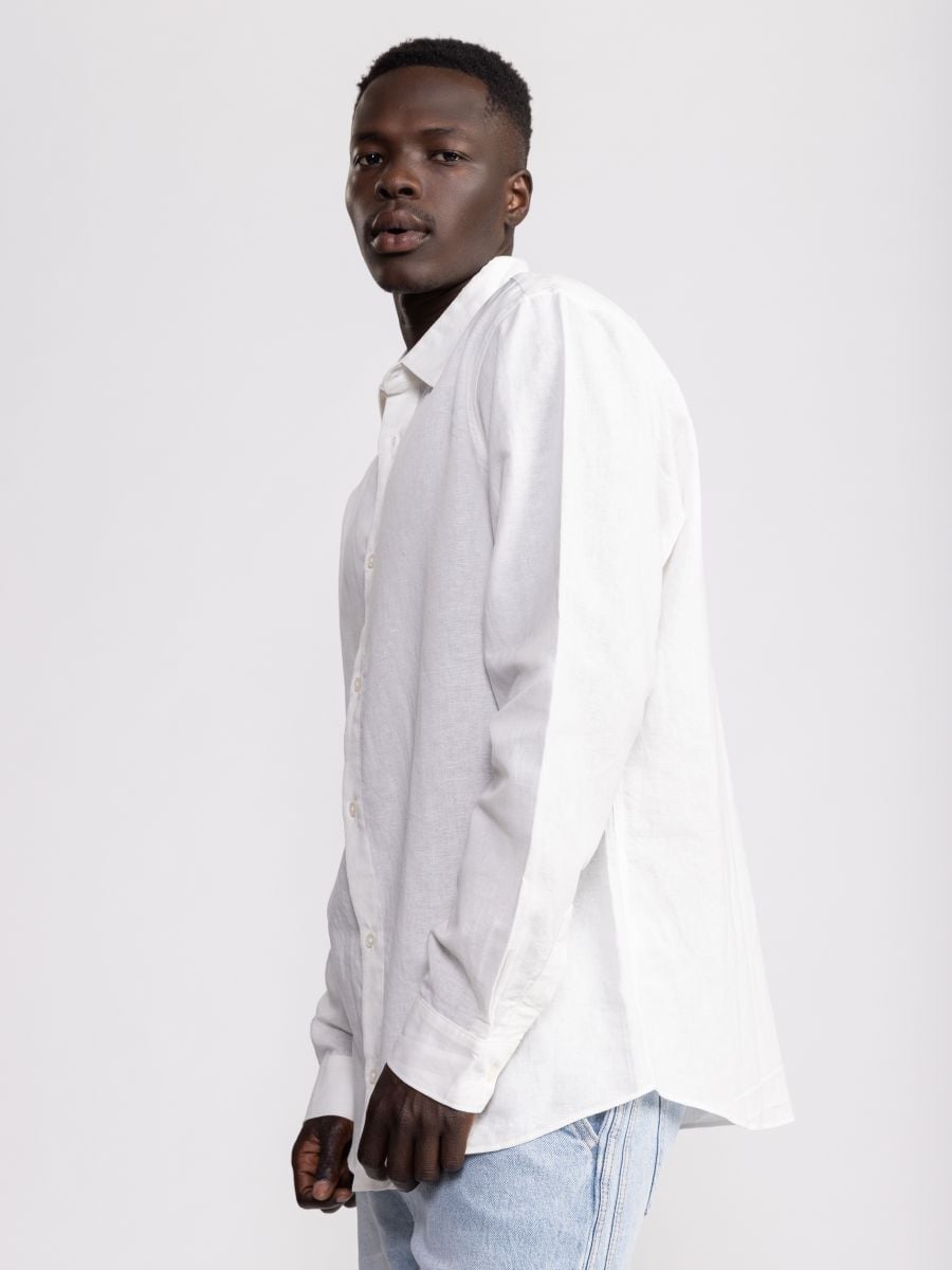 חולצה מכופתרת לגבר  מבד