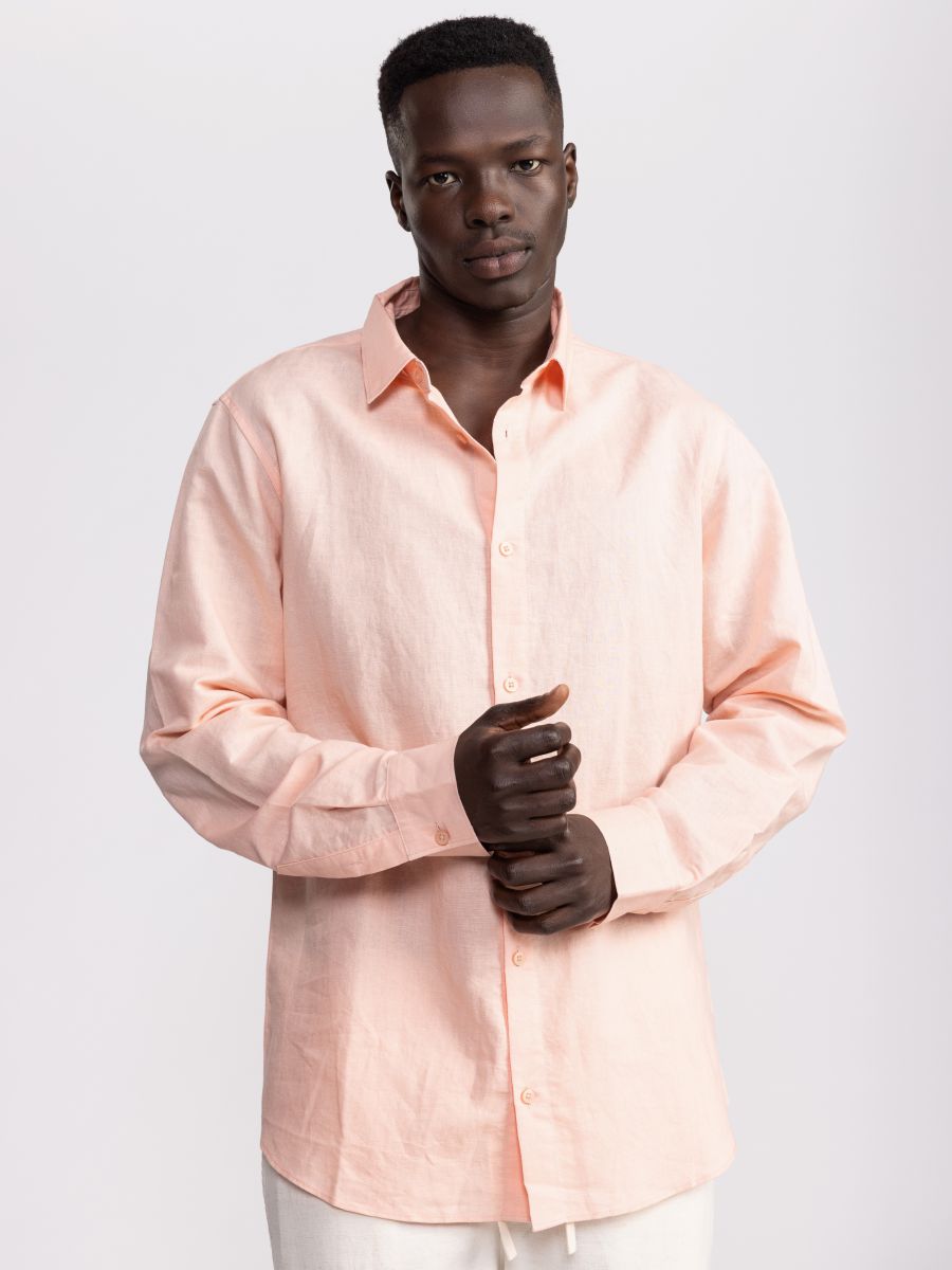 חולצה מכופתרת לגבר  מבד