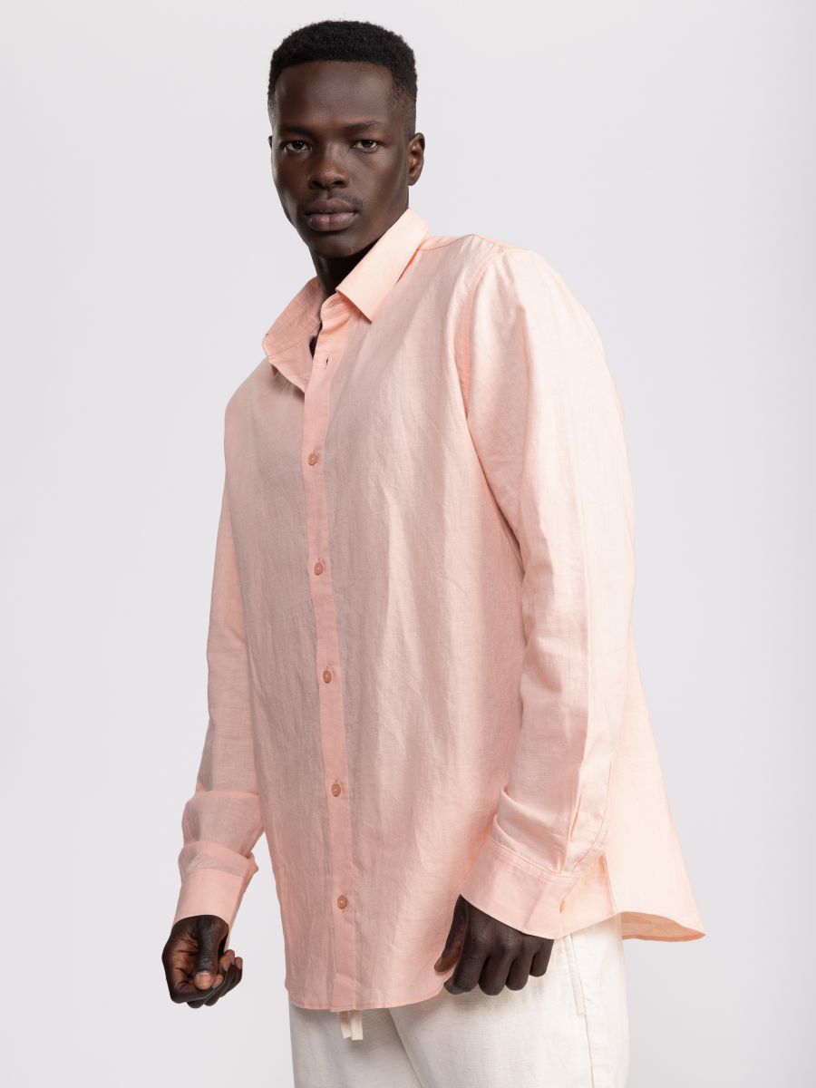 חולצה מכופתרת לגבר  מבד