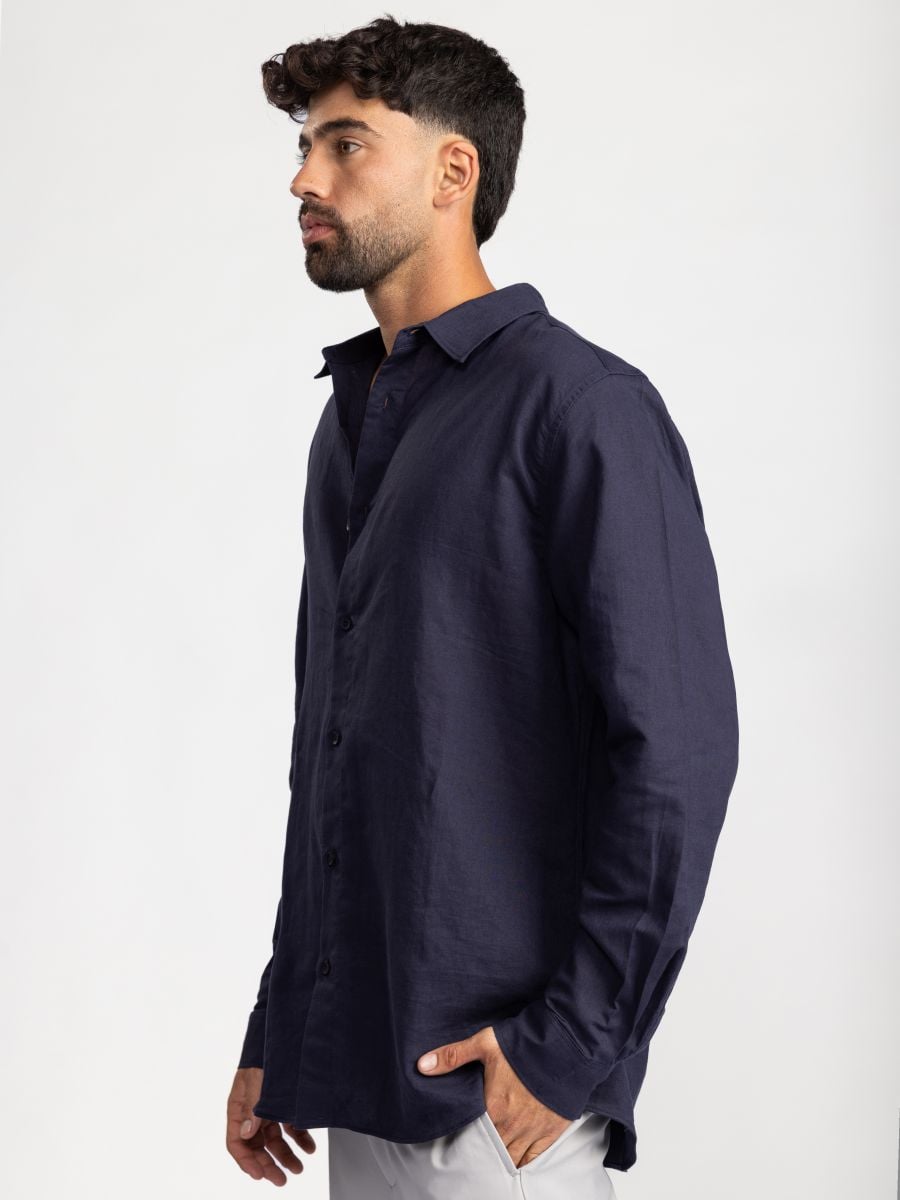 חולצה מכופתרת לגבר  מבד