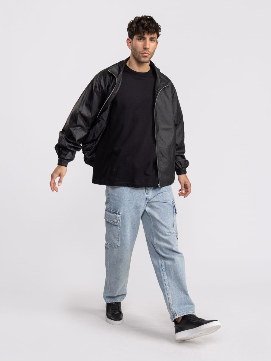 גקט לגבר עם סגירת רוכסן