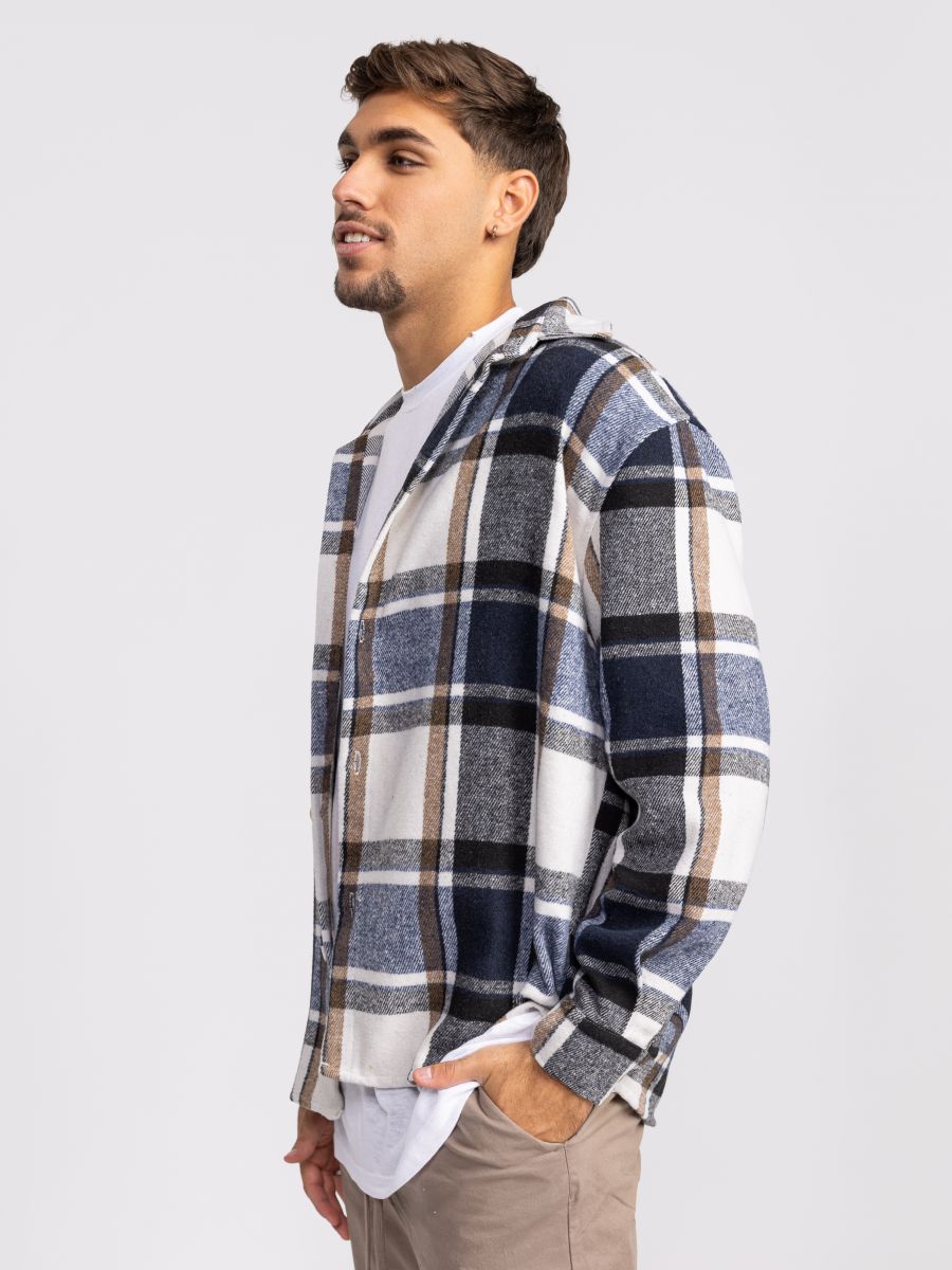 גקט אובר שירט פלאנל לגבר