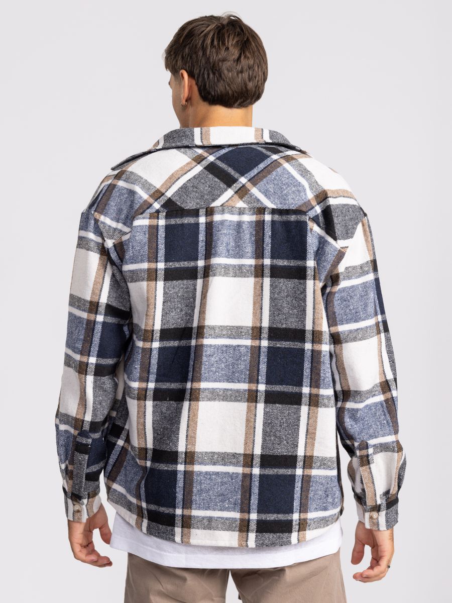 גקט אובר שירט פלאנל לגבר