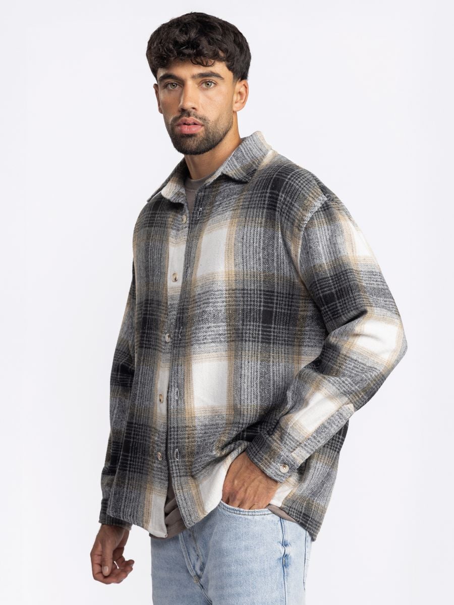 גקט משבצות אובר שירט