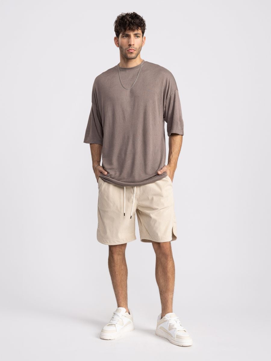 מכנסי ברמודה קורדרוי לגבר