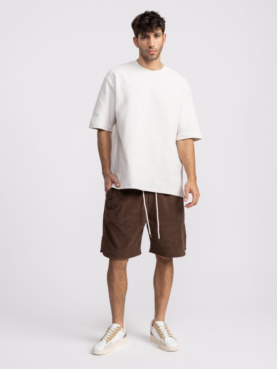 מכנסי ברמודה קורדרוי לגבר