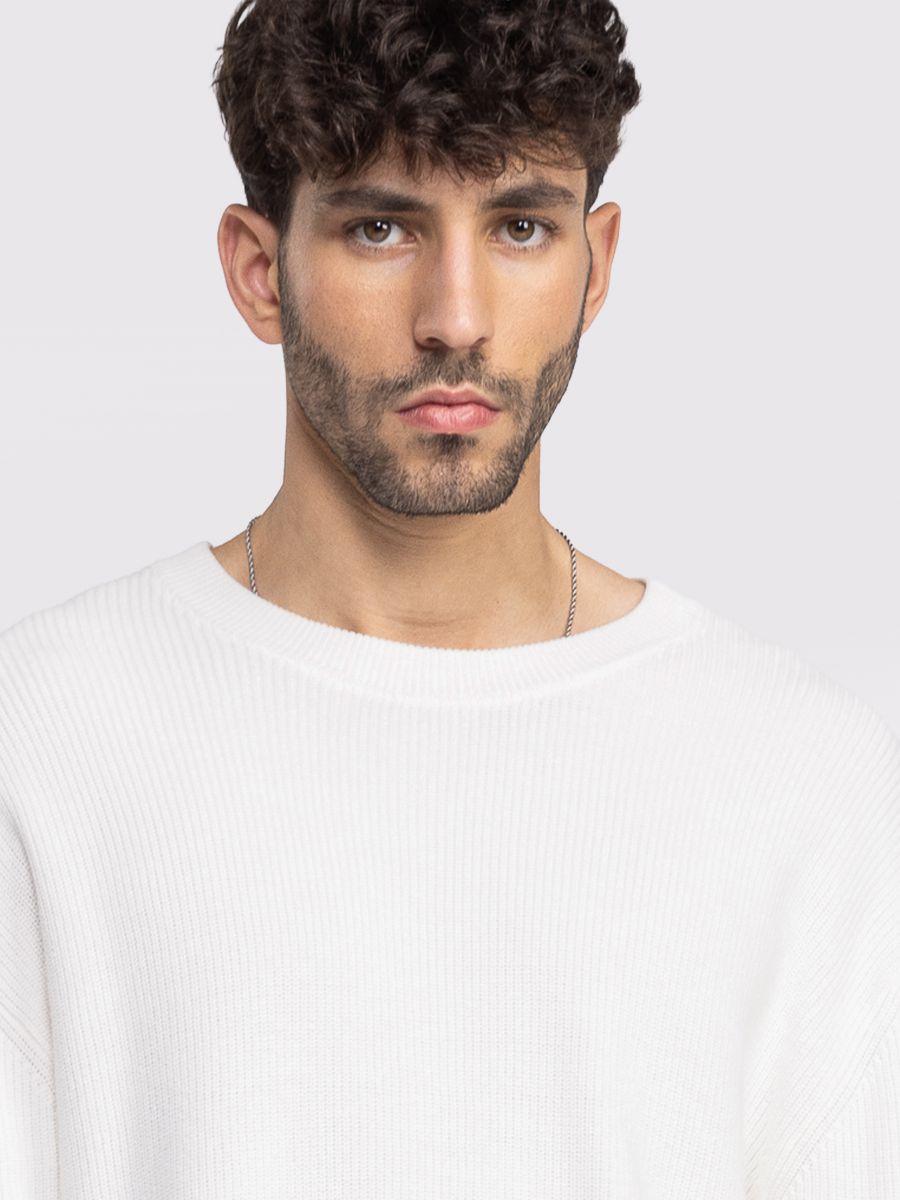 סריג לגבר במרקם ריב