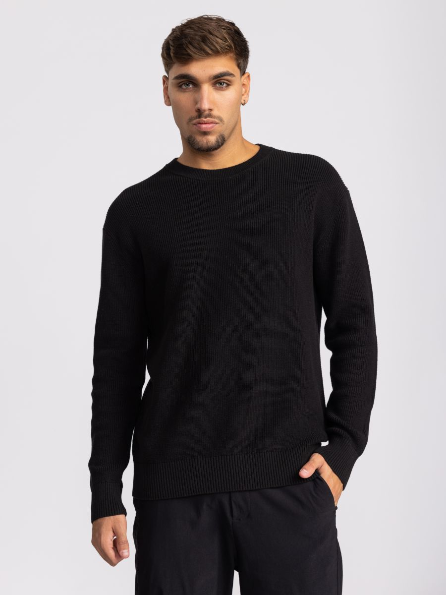 סריג לגבר במרקם ריב