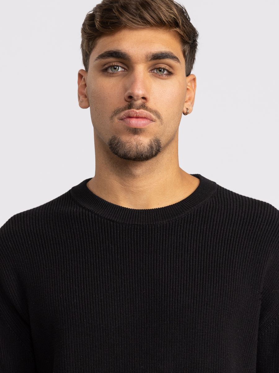 סריג לגבר במרקם ריב