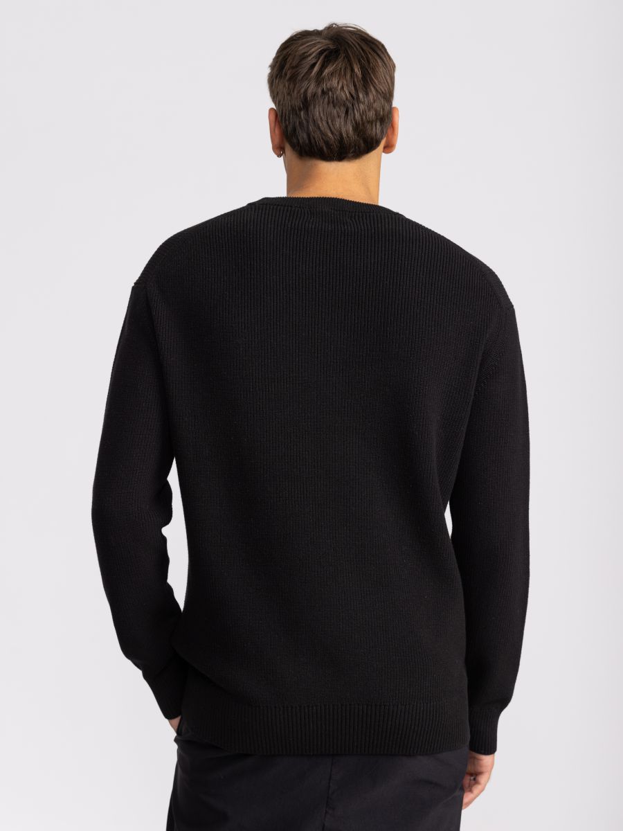 סריג לגבר במרקם ריב