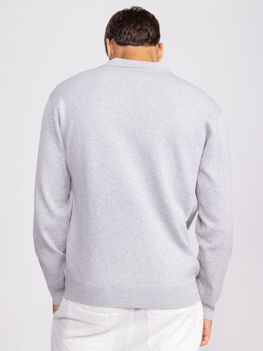 חולצת פולו סרוגה לגבר