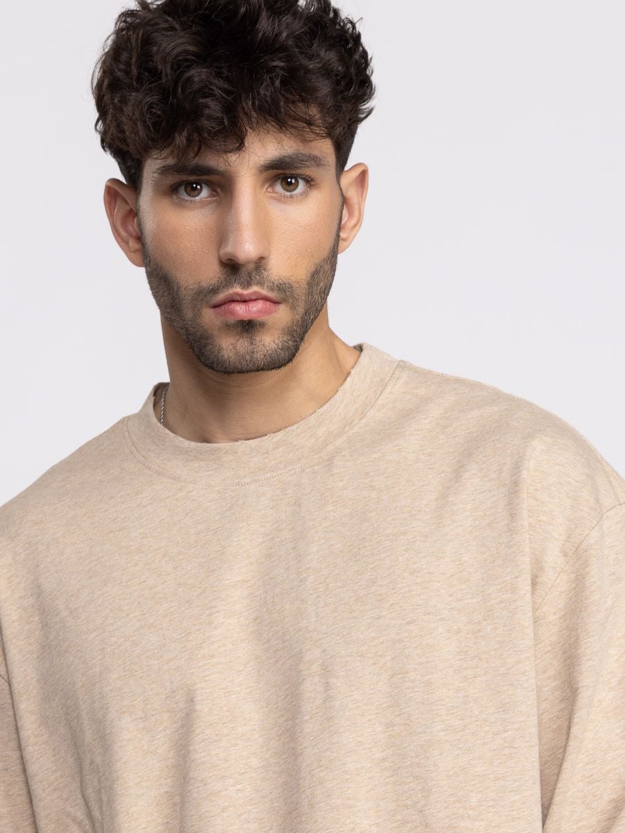 חולצת לונג סליב כותנה לגבר