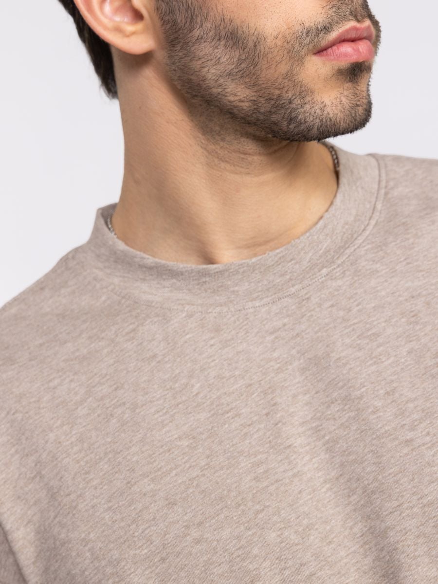 חולצת לונג סליב כותנה לגבר