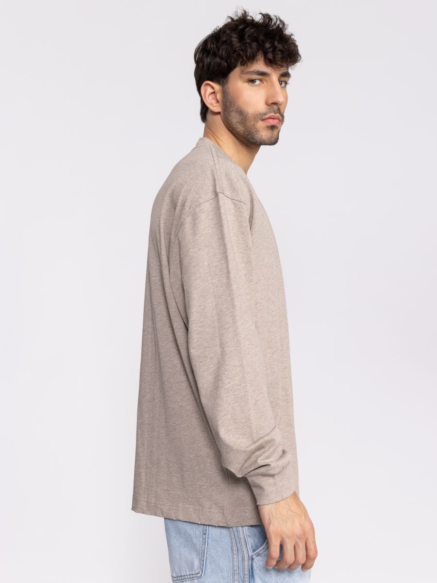 חולצת לונג סליב כותנה לגבר