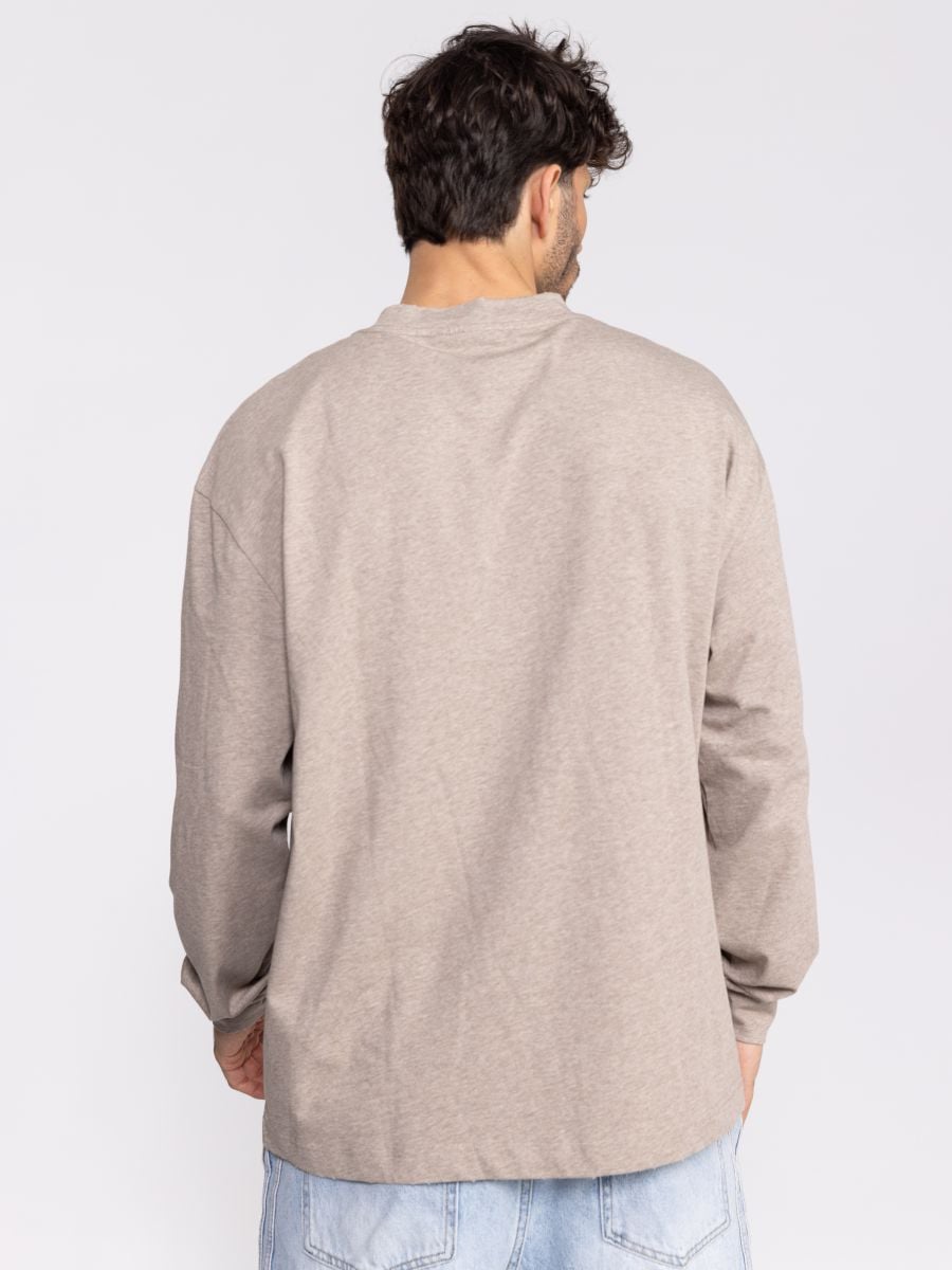 חולצת לונג סליב כותנה לגבר