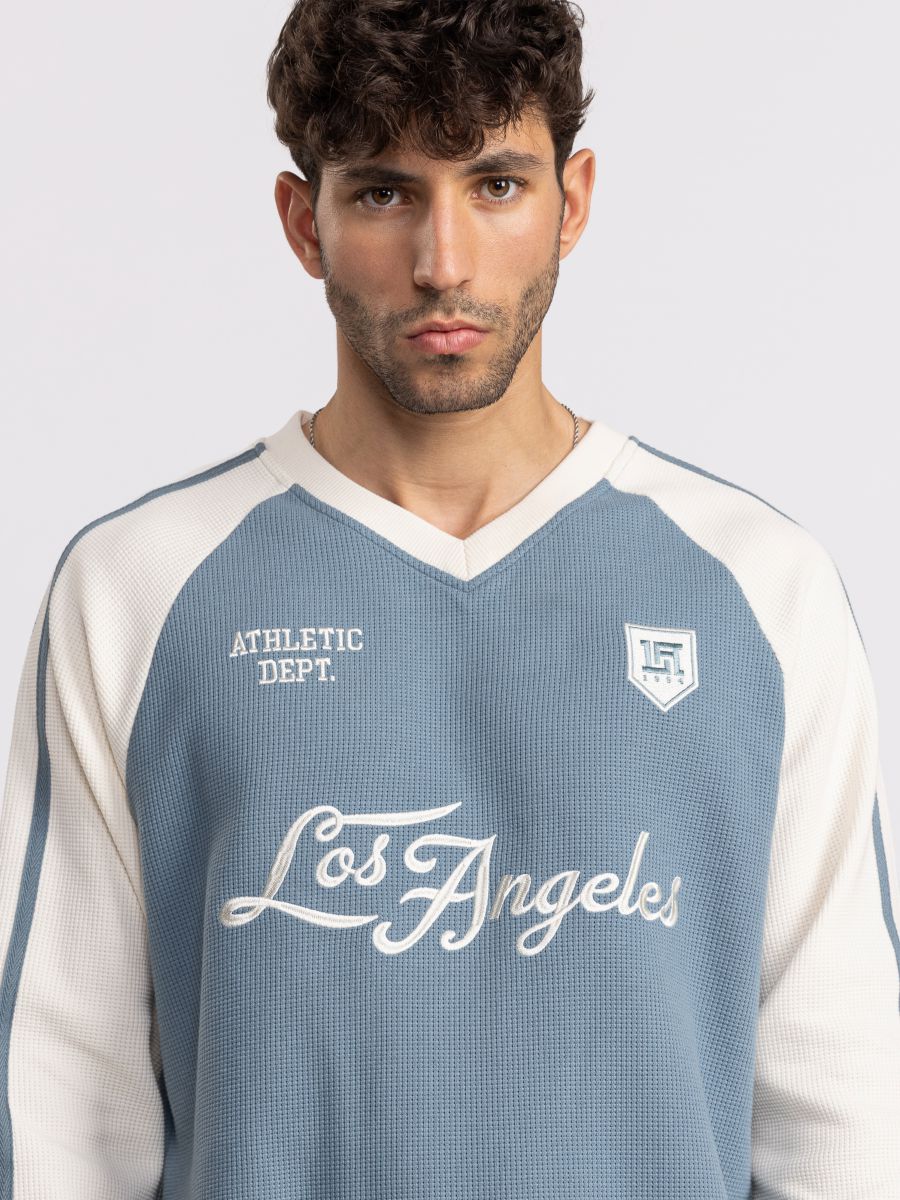 ווטשרט לגבר בגזרת רגלן עם הדפס Los Angeles