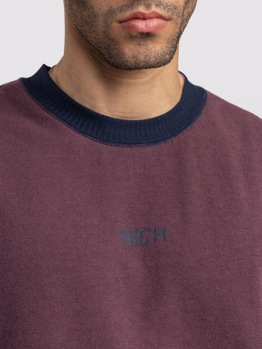 חולצת טי שירט אוברסייז לגבר RICH