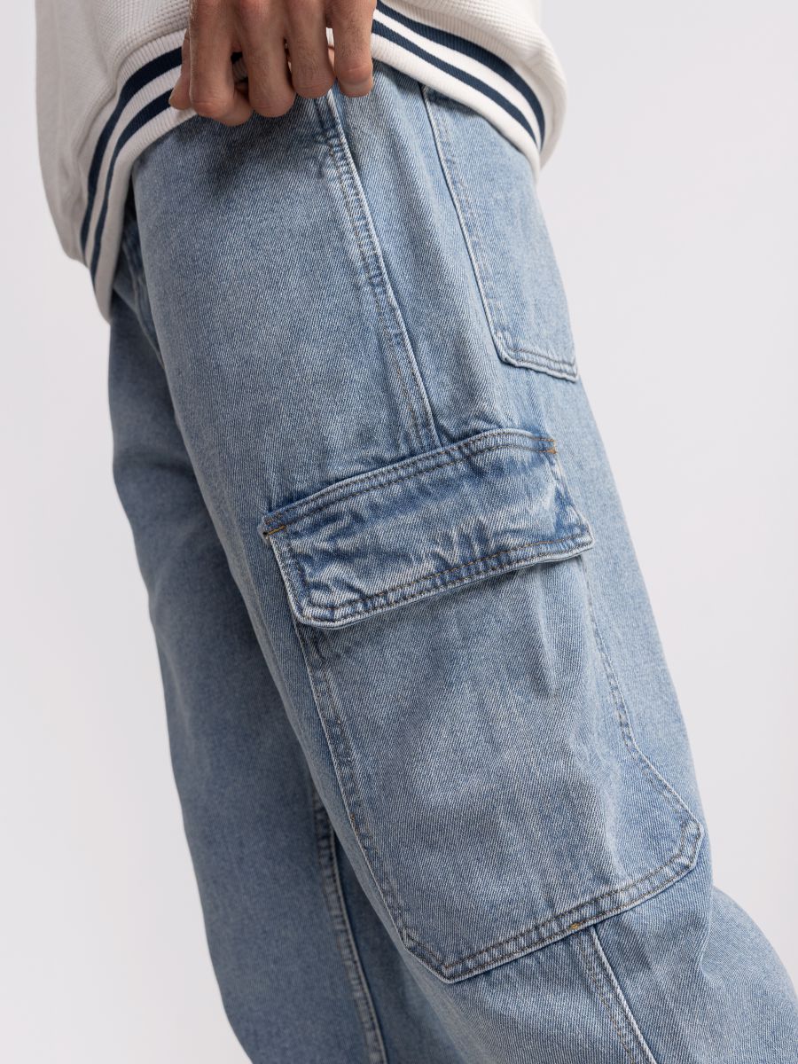 מכנסי ג’’ינס דגמ”ח במראה שטוף