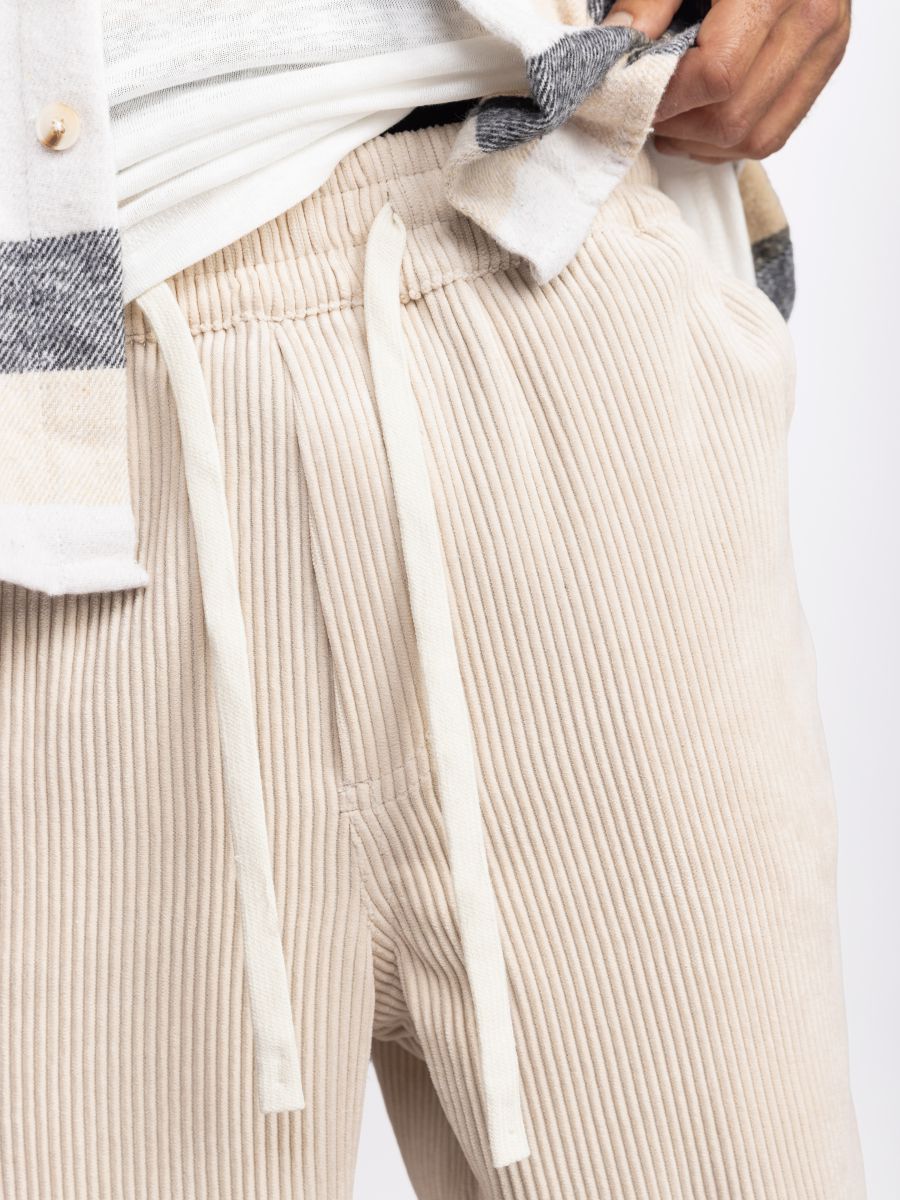 מכנסי בד קורדרוי ארוכים לגבר