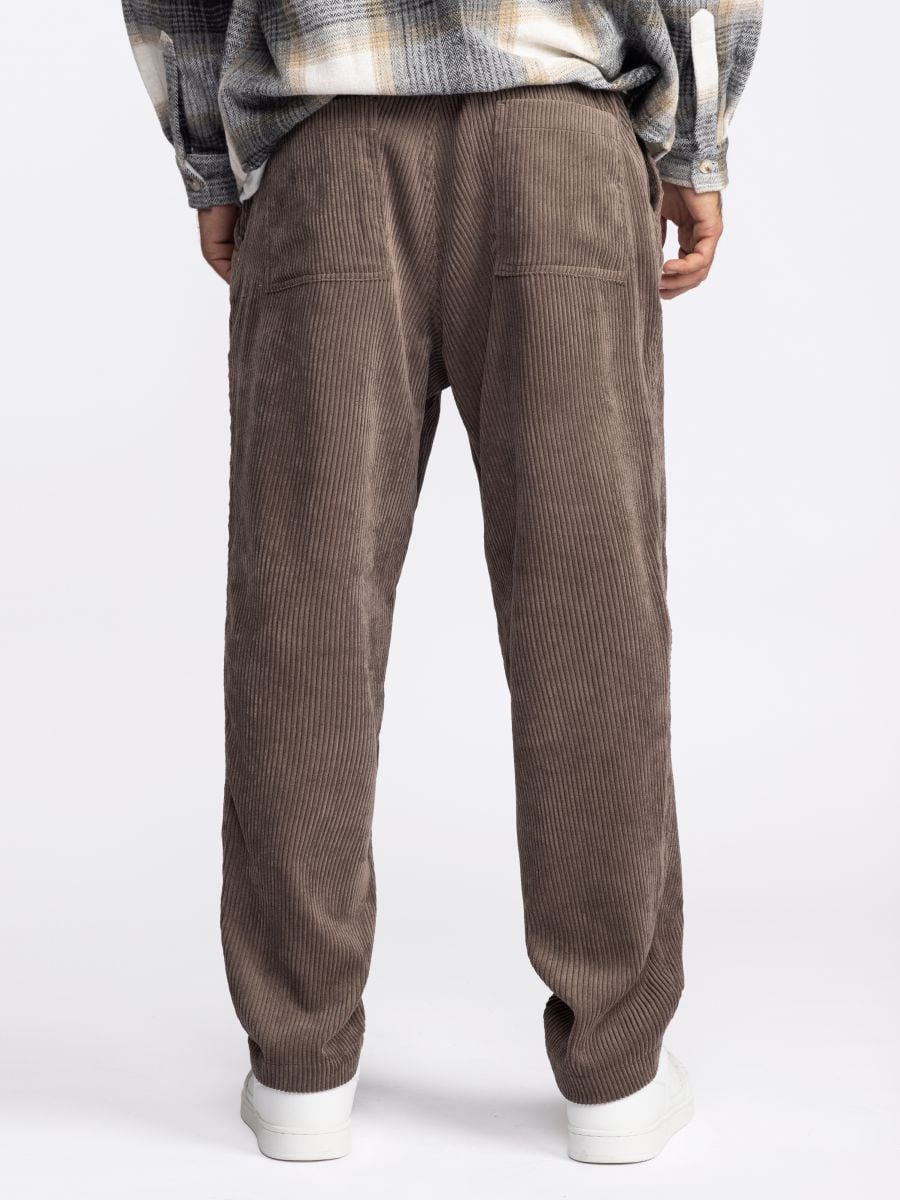 מכנסי בד קורדרוי ארוכים לגבר