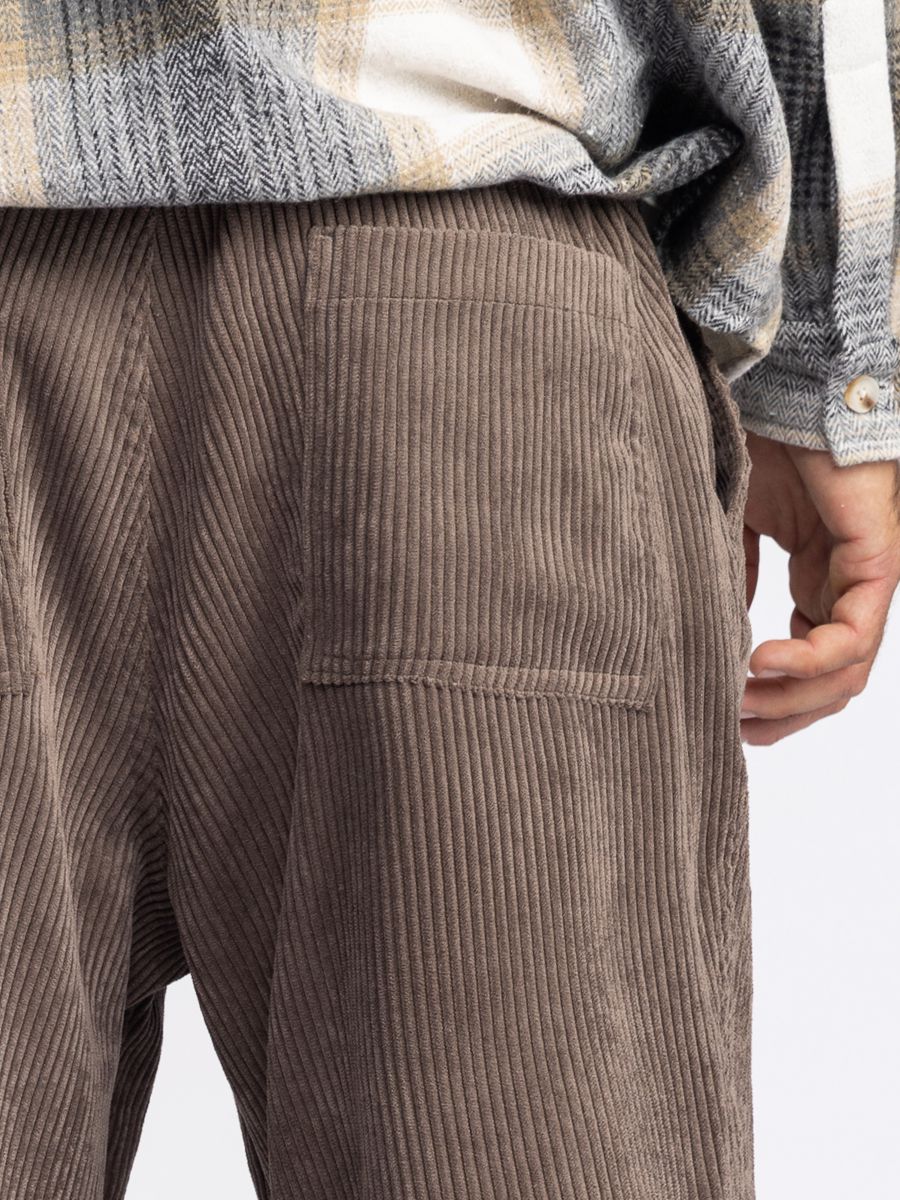 מכנסי בד קורדרוי ארוכים לגבר