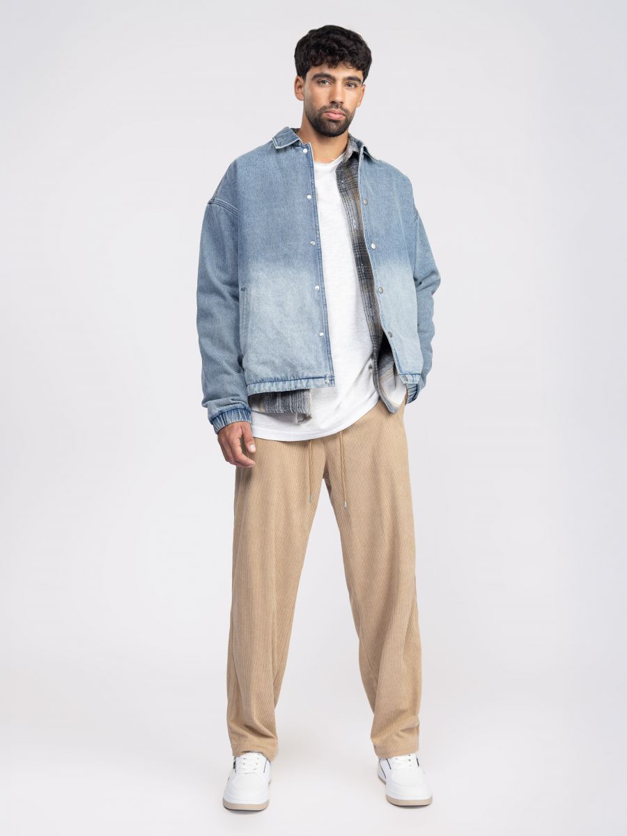 מכנסי מכנס קורדרוי לגבר