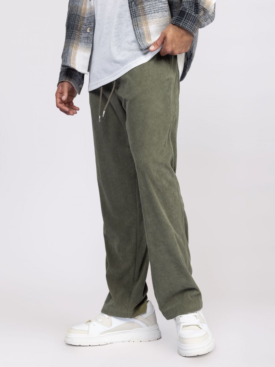 מכנסי מכנס קורדרוי לגבר