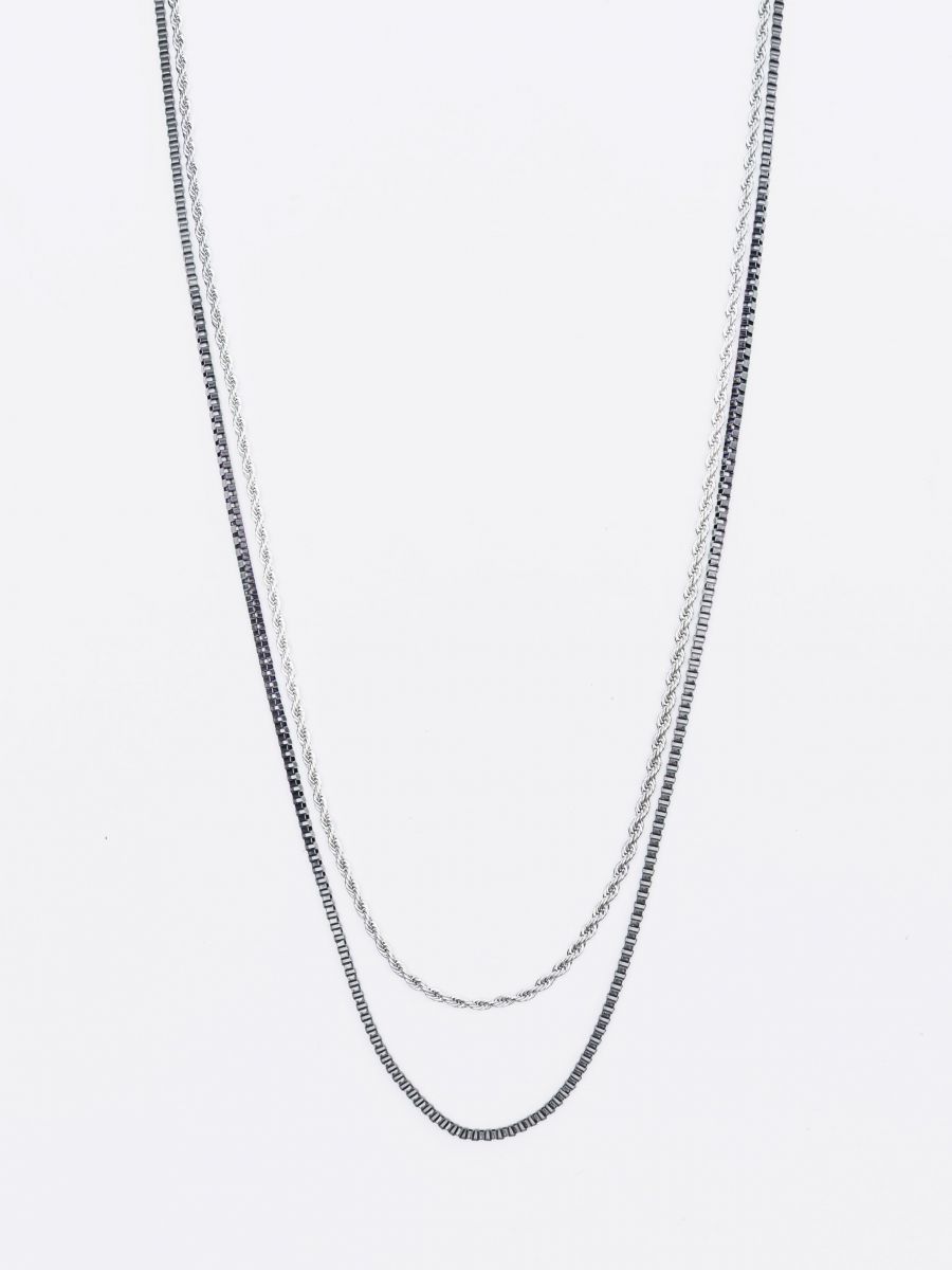 שרשרת כפולה לגבר