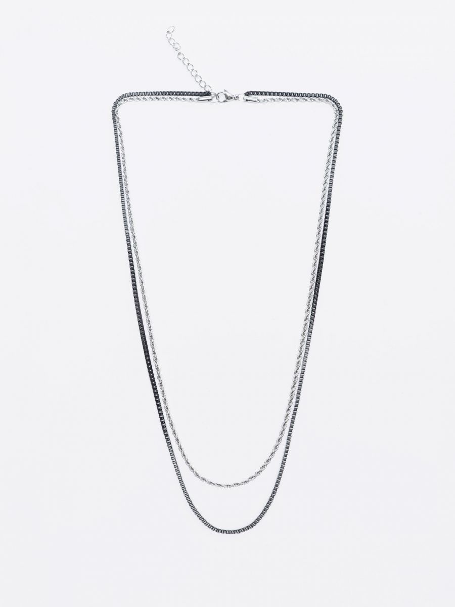 שרשרת כפולה לגבר